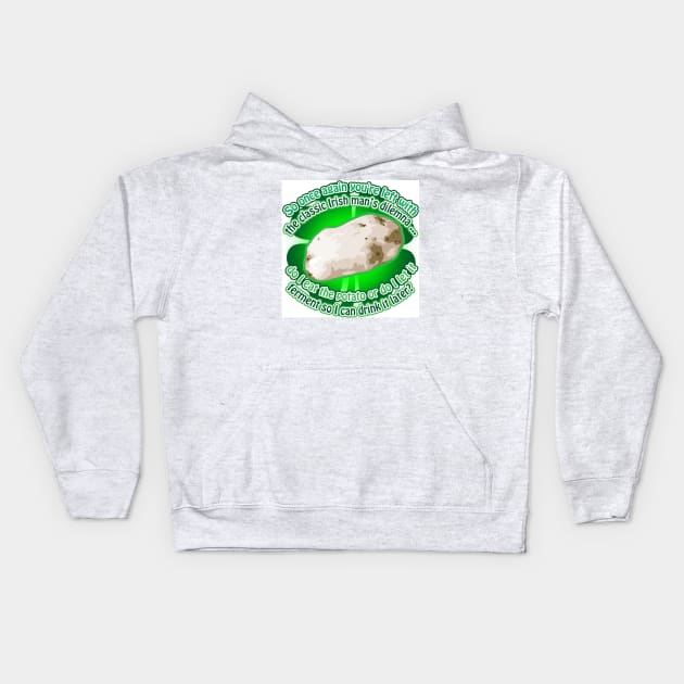 Potato Ferment Kids Hoodie by EJTees